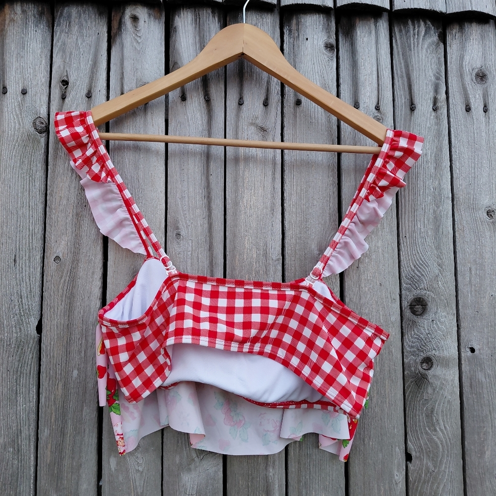 Strawberry Shortcake Ruffled Underwire Cropped Gi… - image 5